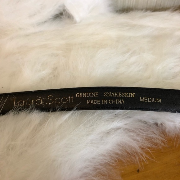 🔥Laura Scott Genuine Snakeskin Belt - Picture 2 of 2